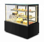 1500mm Two Layers Refrigerated Cake Display Case Overall Support For Glass And Shelf