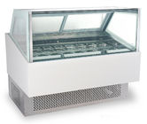 240V/50Hz Ice Cream Cake Display Freezer , Air Cooling Ice Cream Fridge with 1800mm Length